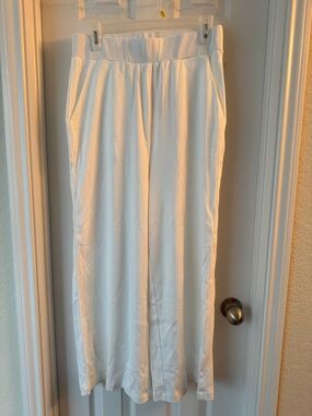 New York & Company White Wide-Leg Women's Pants